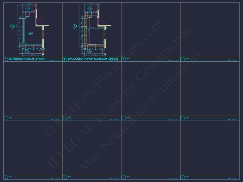 Modern Duplex house Plan with Detailed Blueprint & CAD Designs