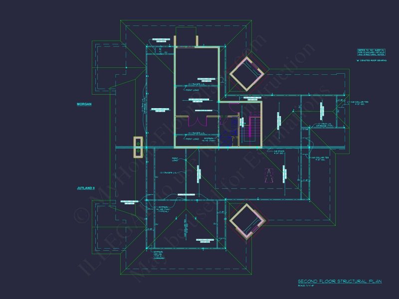 Modern Duplex house Plan with Detailed Blueprint & CAD Designs