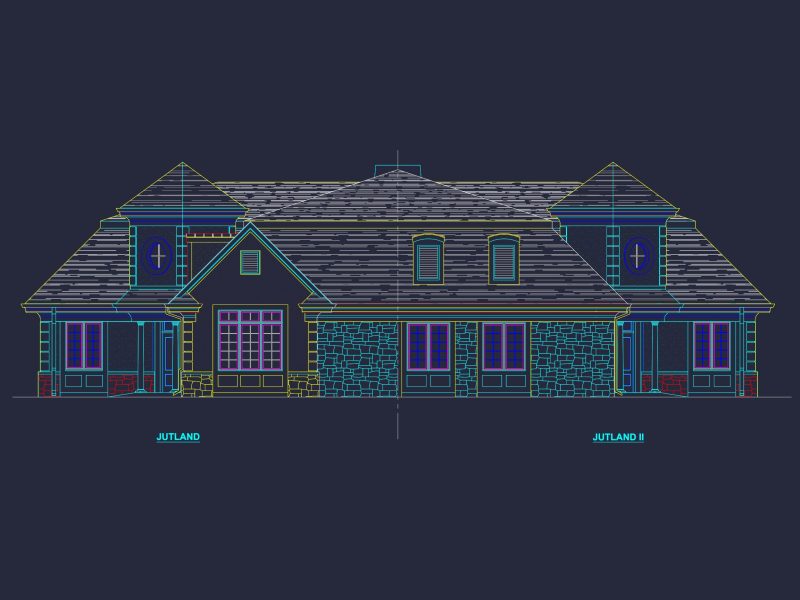 Modern Duplex house Plan with Open Floor Plan Designs