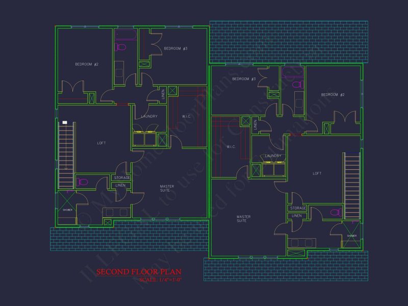 Modern Duplex house Plan with Spacious Floor Designs & CAD Blueprints