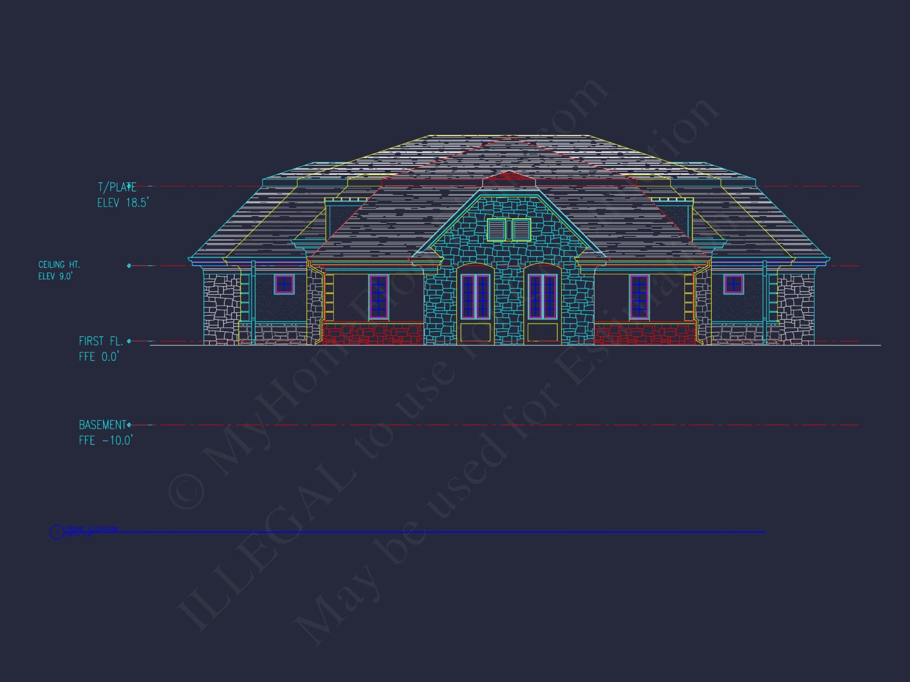 Modern Duplex house Plan – Spacious CAD Floor Designs