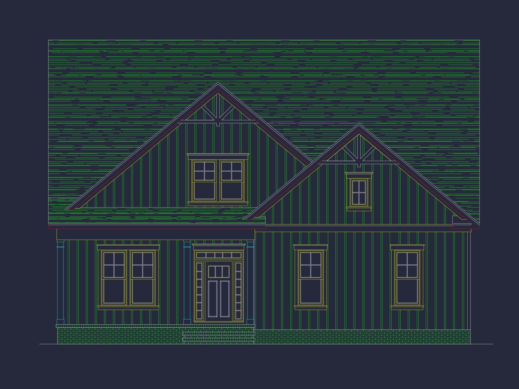 Modern Farmhouse house Plan with 2 Stories and Spacious Design
