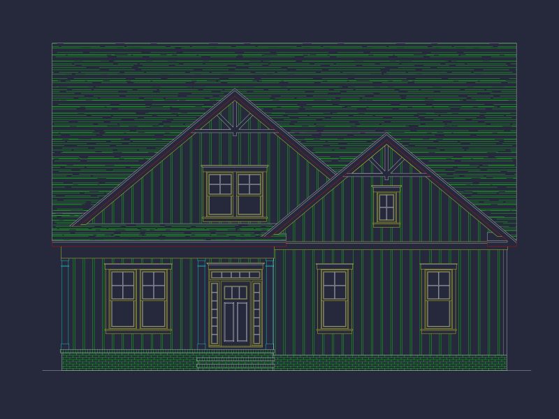 Modern Farmhouse house Plan with 2 Stories and Spacious Design