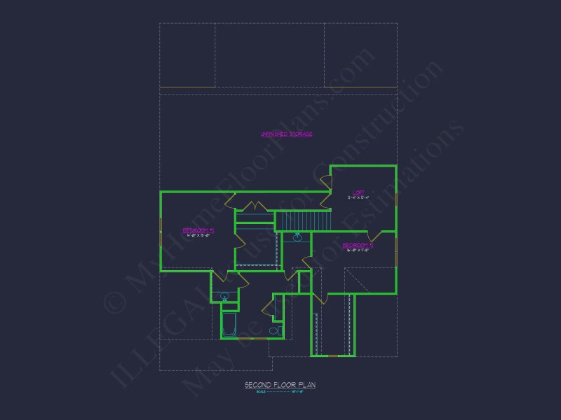 Modern Farmhouse house Plan with 2 Stories and Spacious Design