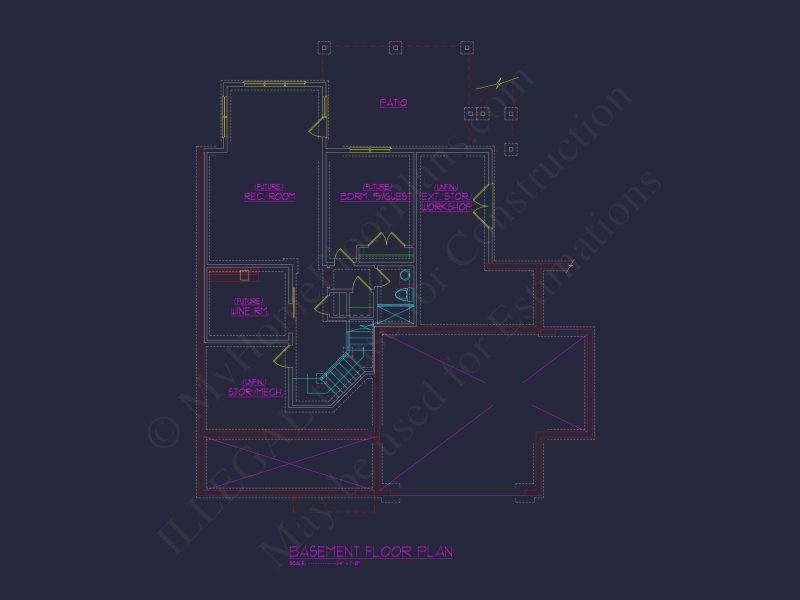 Modern Farmhouse house Plan with 3D CAD Architecture Design