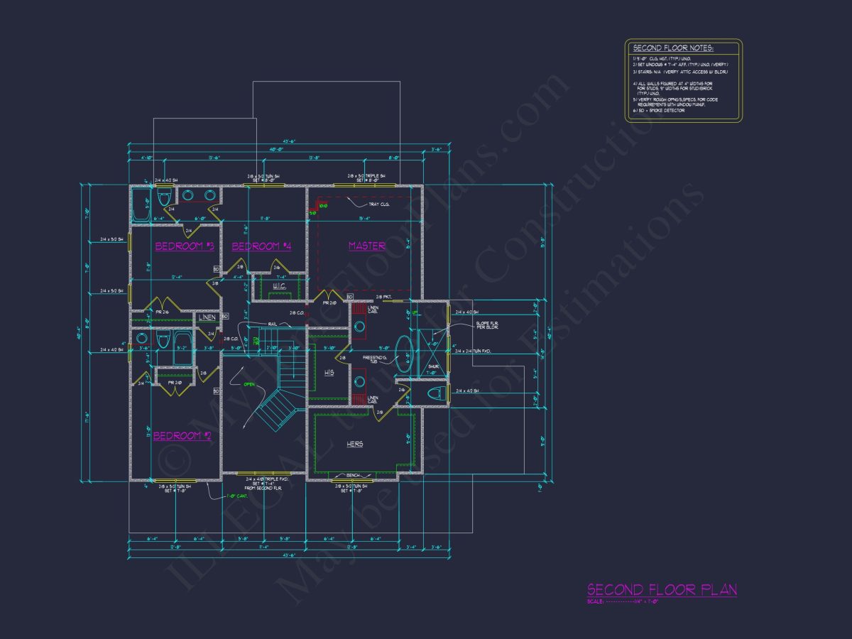 Modern Farmhouse house Plan with 3D CAD Architecture Design