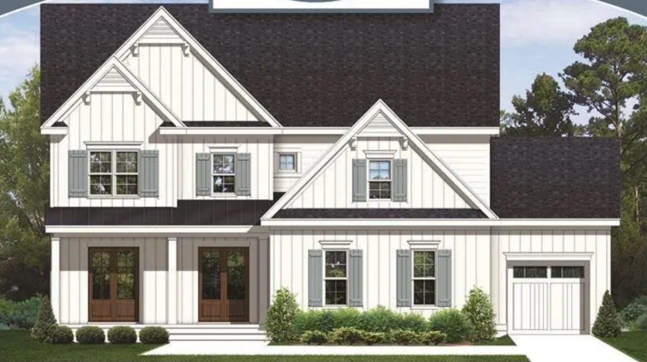 Modern Farmhouse house Plan with 5 Bedrooms and CAD Designs