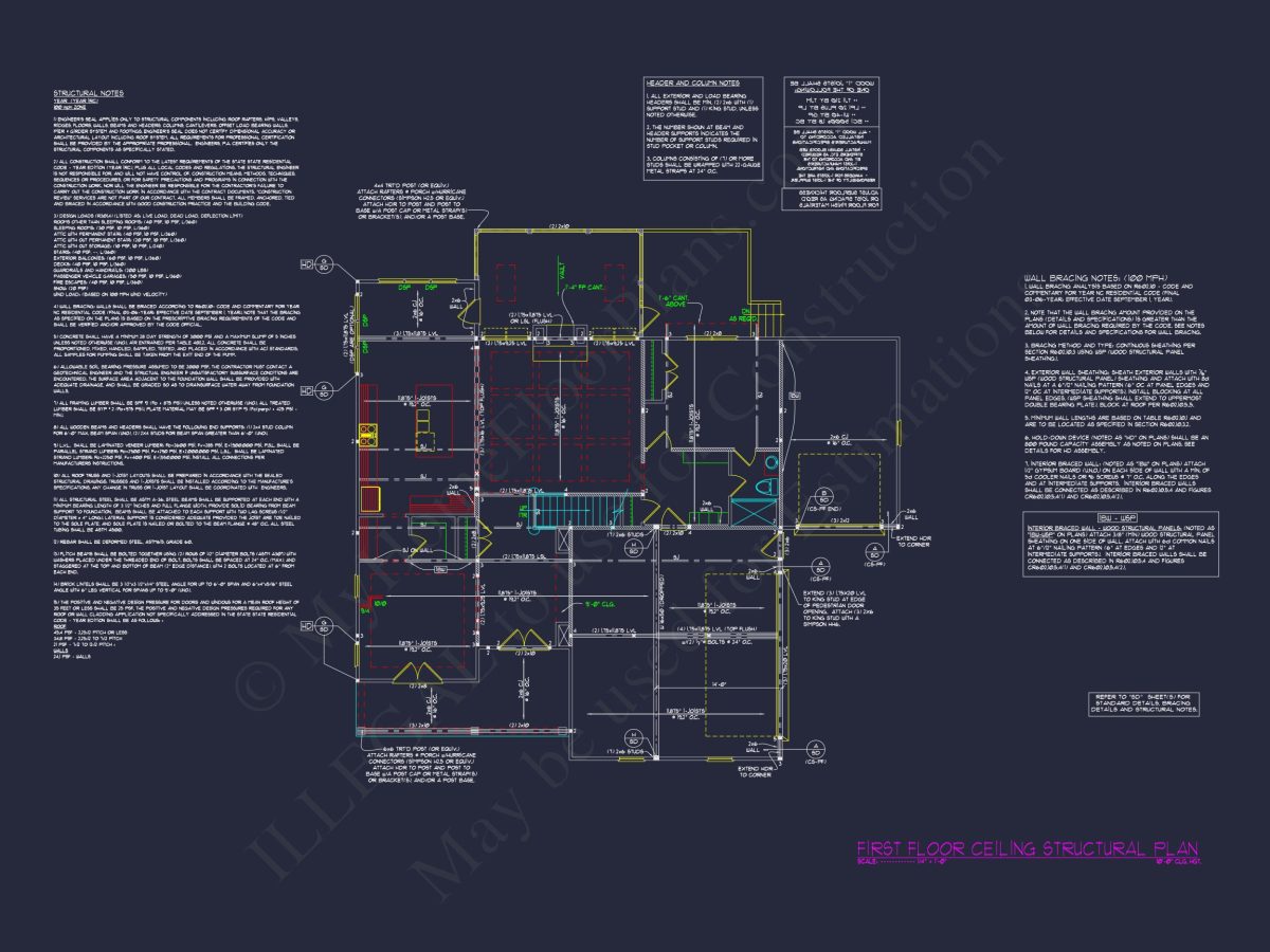 Modern Farmhouse house Plan with 5 Bedrooms and CAD Designs