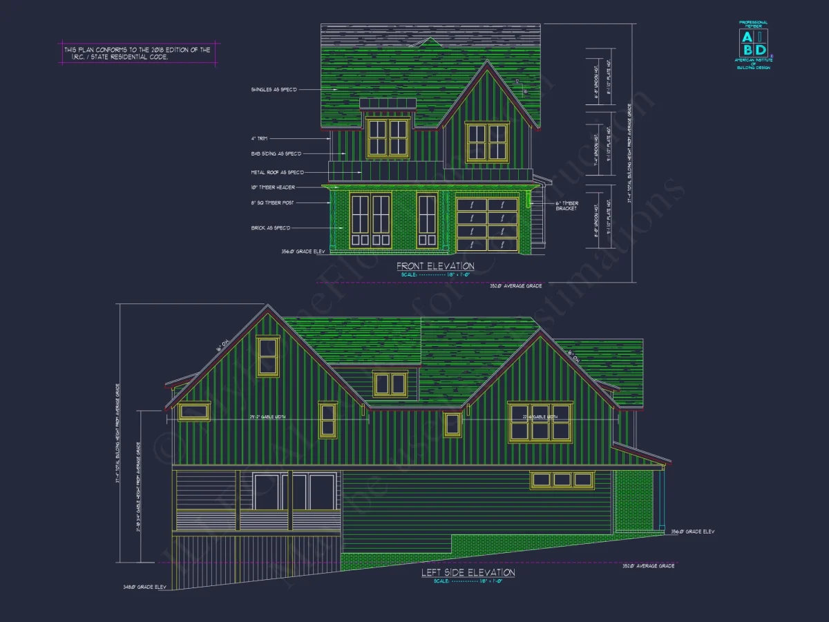 Modern Farmhouse house Plan with Bonus Room & Media Space