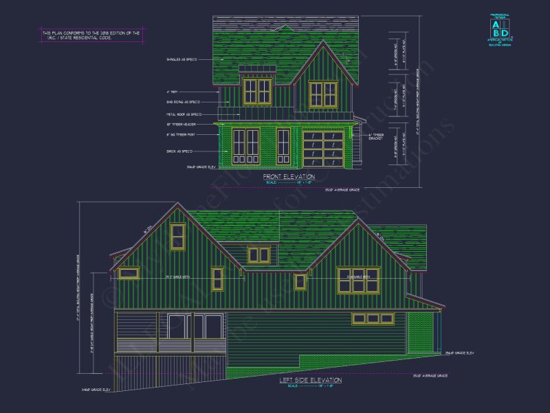 Modern Farmhouse house Plan with Bonus Room & Media Space