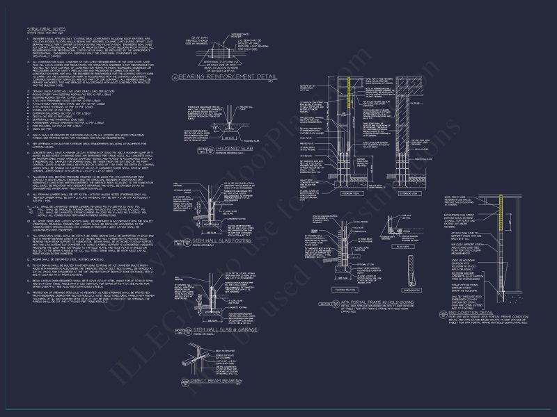 Modern Farmhouse house Plan with CAD Designs & Blueprint
