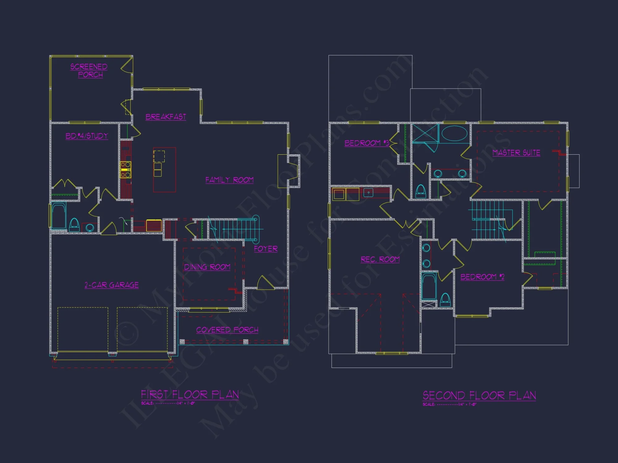 Modern Farmhouse house Plan with Detailed Blueprint Designs