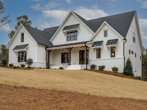 Modern Farmhouse house Plan with Open Floor Blueprint Designs