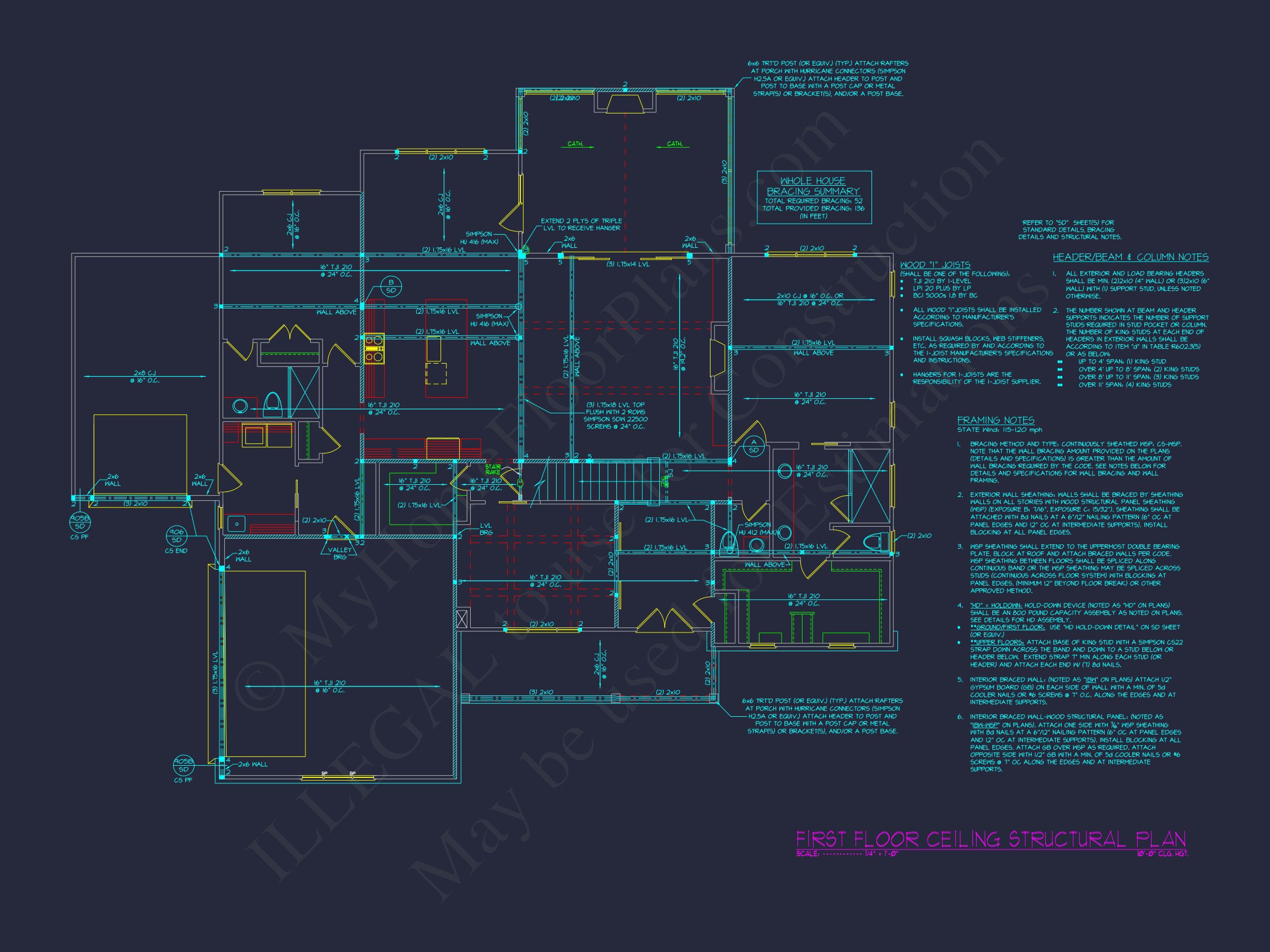 Modern Farmhouse house Plan with Open Floor Blueprint Designs