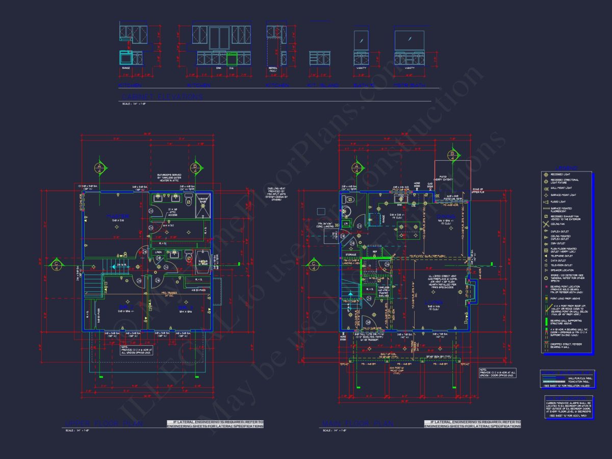 Modern Farmhouse house Plan with Open Floor Plan and CAD Designs