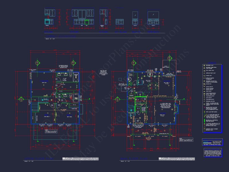 Modern Farmhouse house Plan with Open Floor Plan and CAD Designs