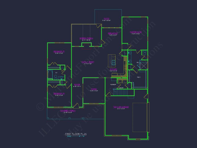 Modern Farmhouse house Plan with Spacious Floor Design