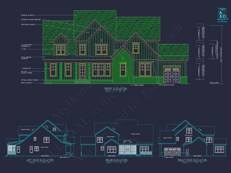 CAD Architectural house Design