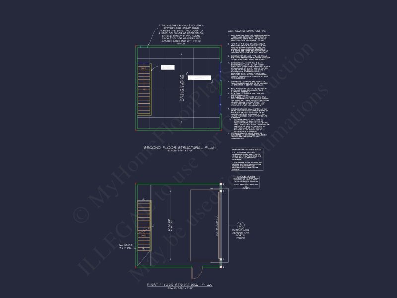 Modern Garage with Living Space Floor Plan and CAD Designs