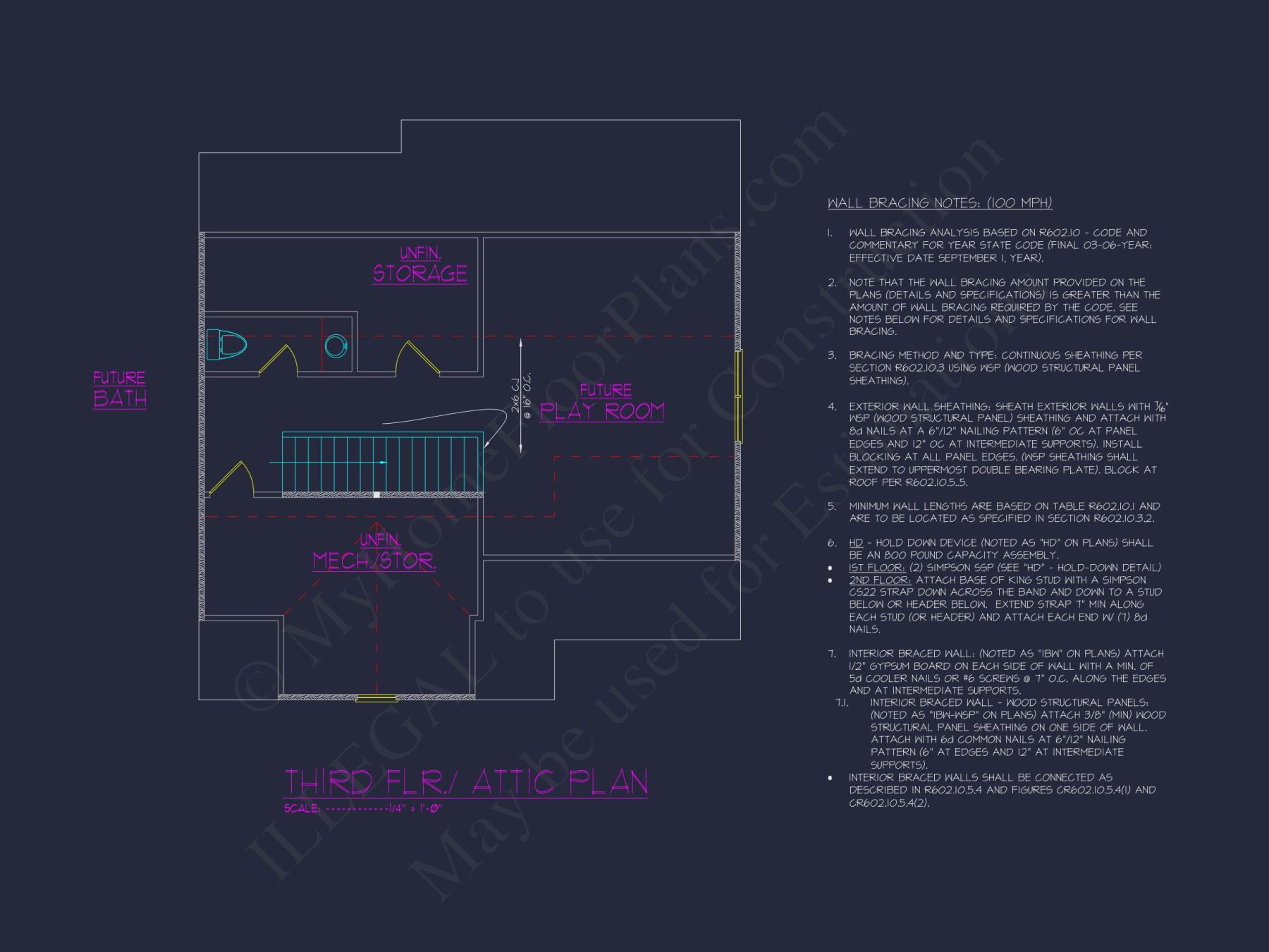 Modern house Blueprint: Spacious Floor Plan & Architectural Designs