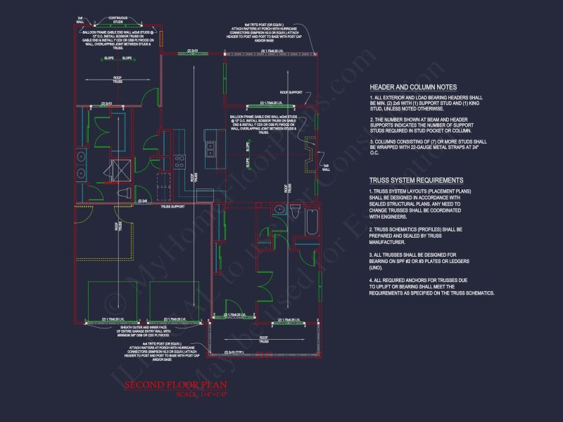 Modern house Blueprint with Floor Plan and CAD Designs