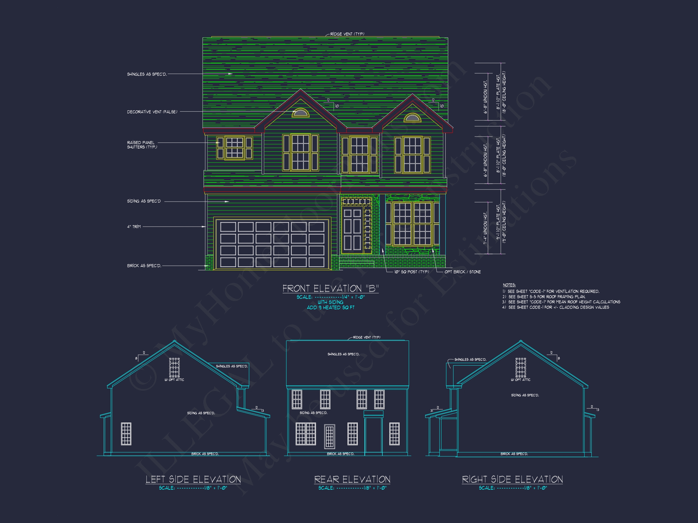 Modern Home Design: Beautiful 2-Story Floor Plan Blueprint