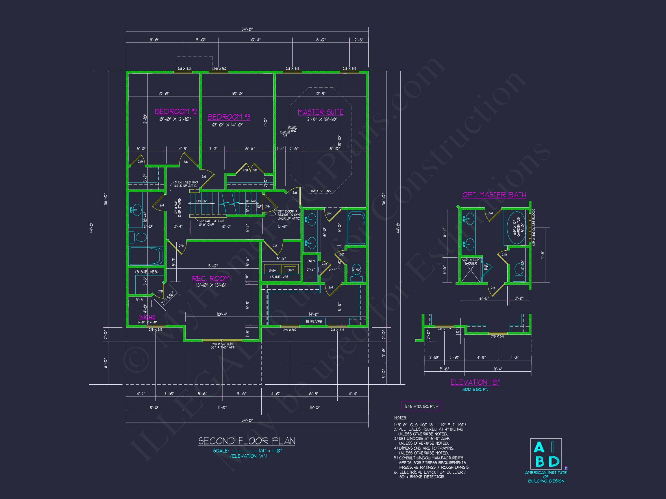 Modern Home Design: Beautiful 2-Story Floor Plan Blueprint