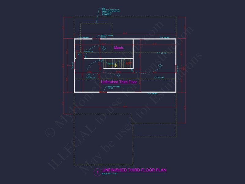Modern house Design Blueprint: Spacious 2-Story Floor Plan
