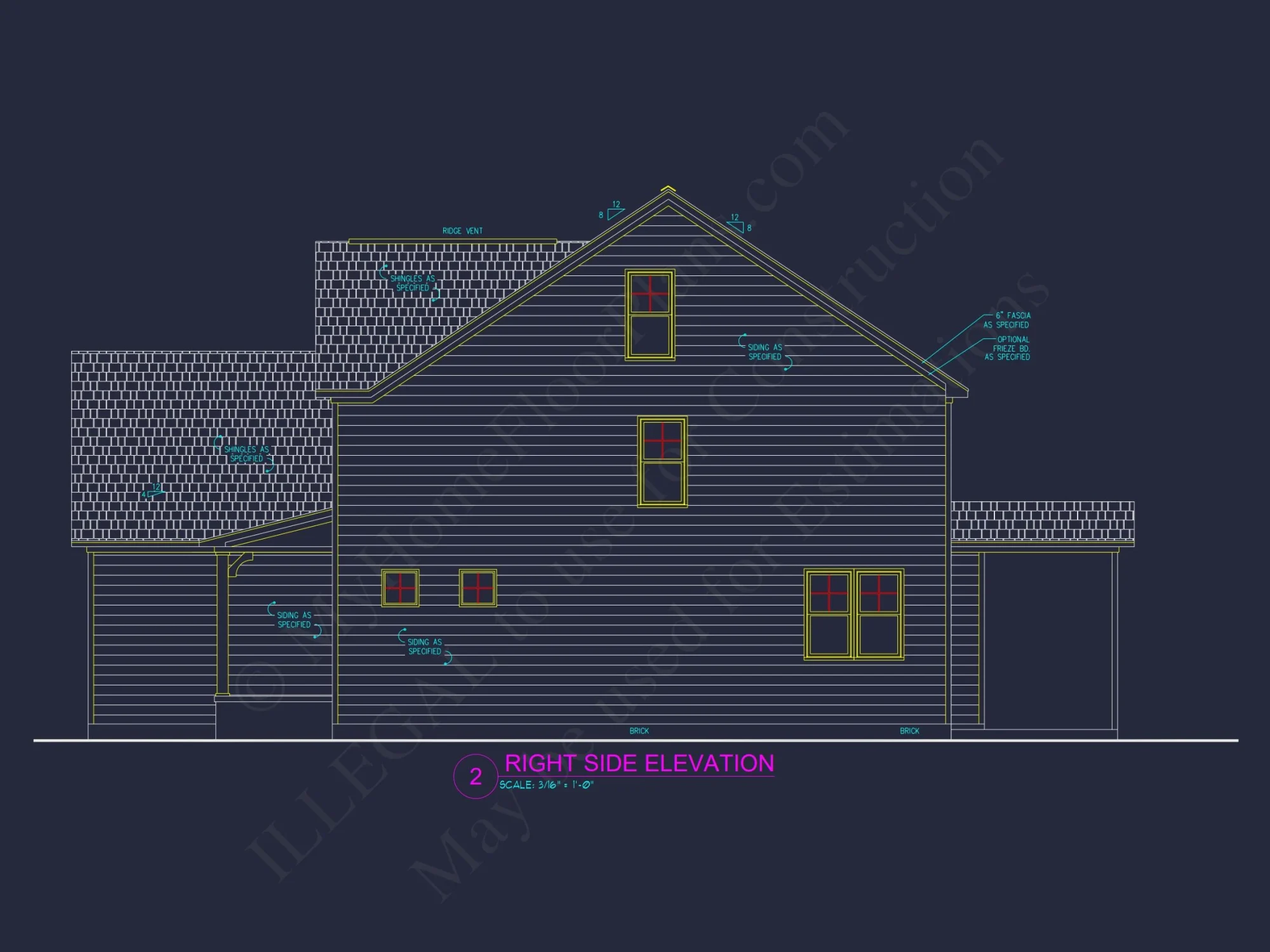 Modern house Design Blueprint: Spacious 2-Story Floor Plan