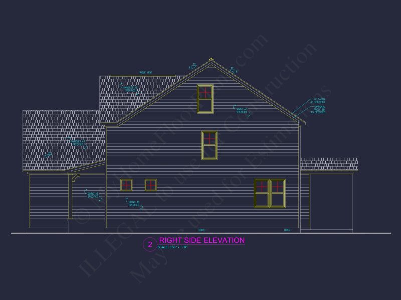 Modern house Design Blueprint: Spacious 2-Story Floor Plan
