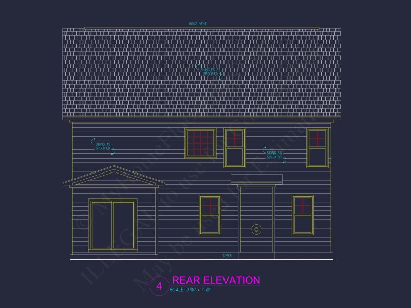 Modern house Design Blueprint: Spacious 2-Story Floor Plan
