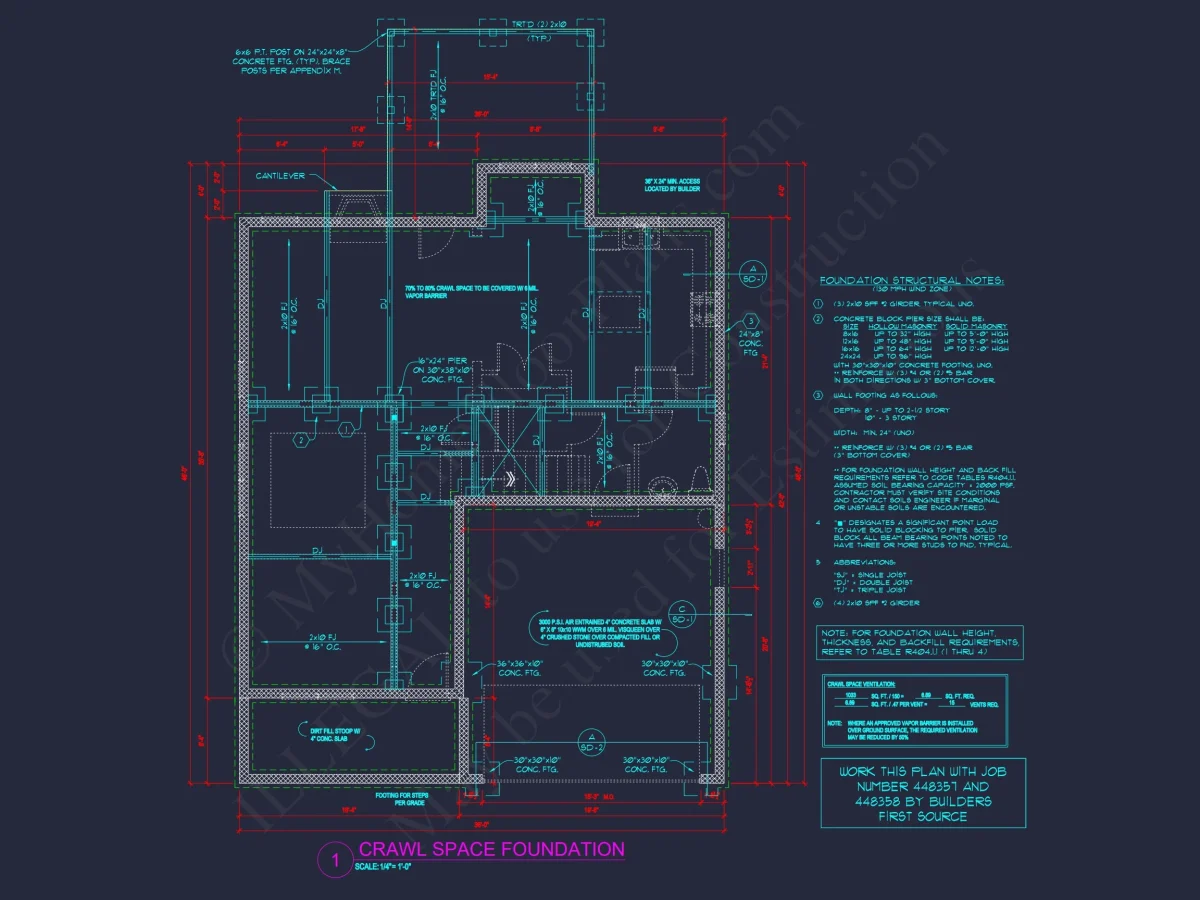 Modern house Design with 4 Bed CAD Blueprint Plans
