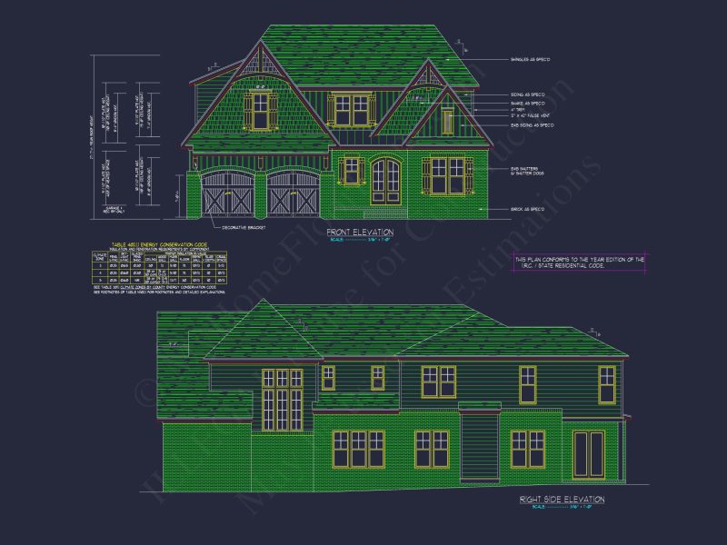 Modern house Design with Detailed Floor Plan and CAD Blueprints