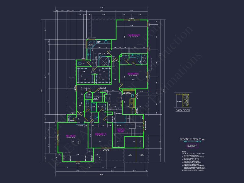 Modern house Design with Detailed Floor Plan and CAD Blueprints