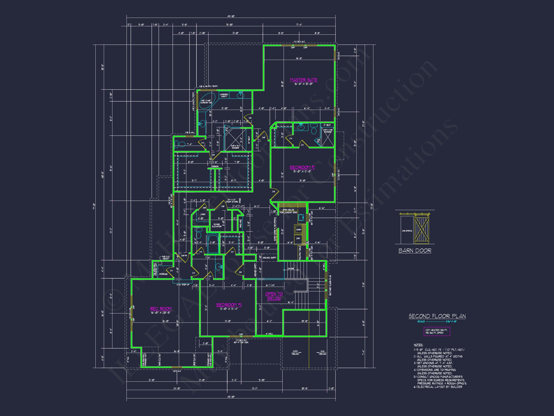 Modern Home Design with Detailed Floor Plan and CAD Blueprints