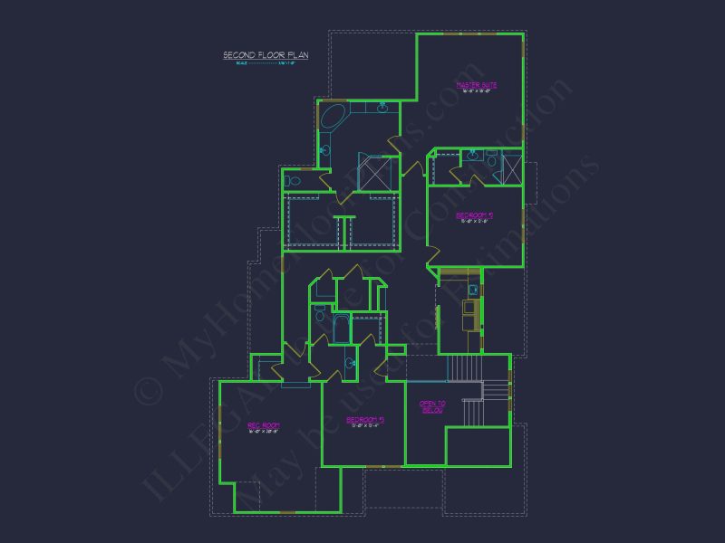 Modern house Design with Detailed Floor Plan and CAD Blueprints