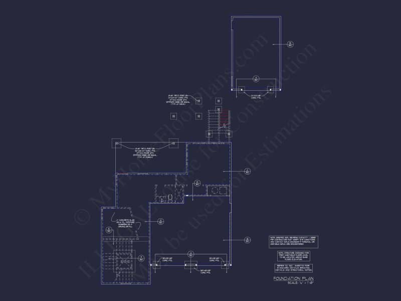 Modern house Designs: 3-Story Floor Plan with CAD Blueprint
