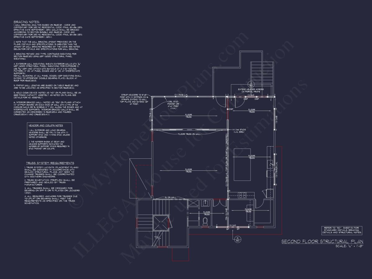 Modern house Designs: 3-Story Floor Plan with CAD Blueprint