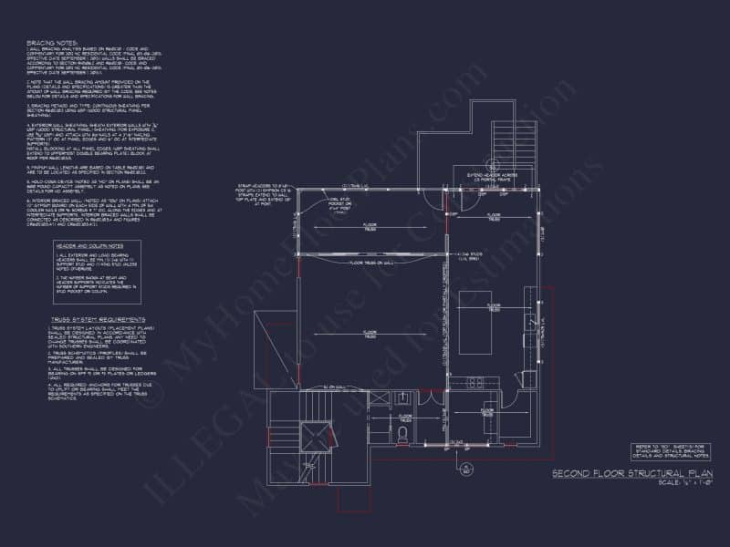 Modern house Designs: 3-Story Floor Plan with CAD Blueprint