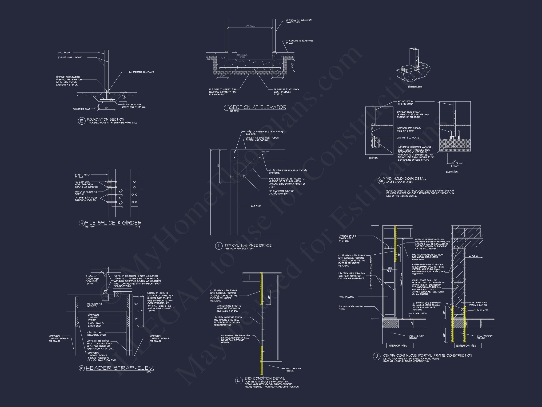 Modern Home Designs: 3-Story Floor Plan with CAD Blueprint