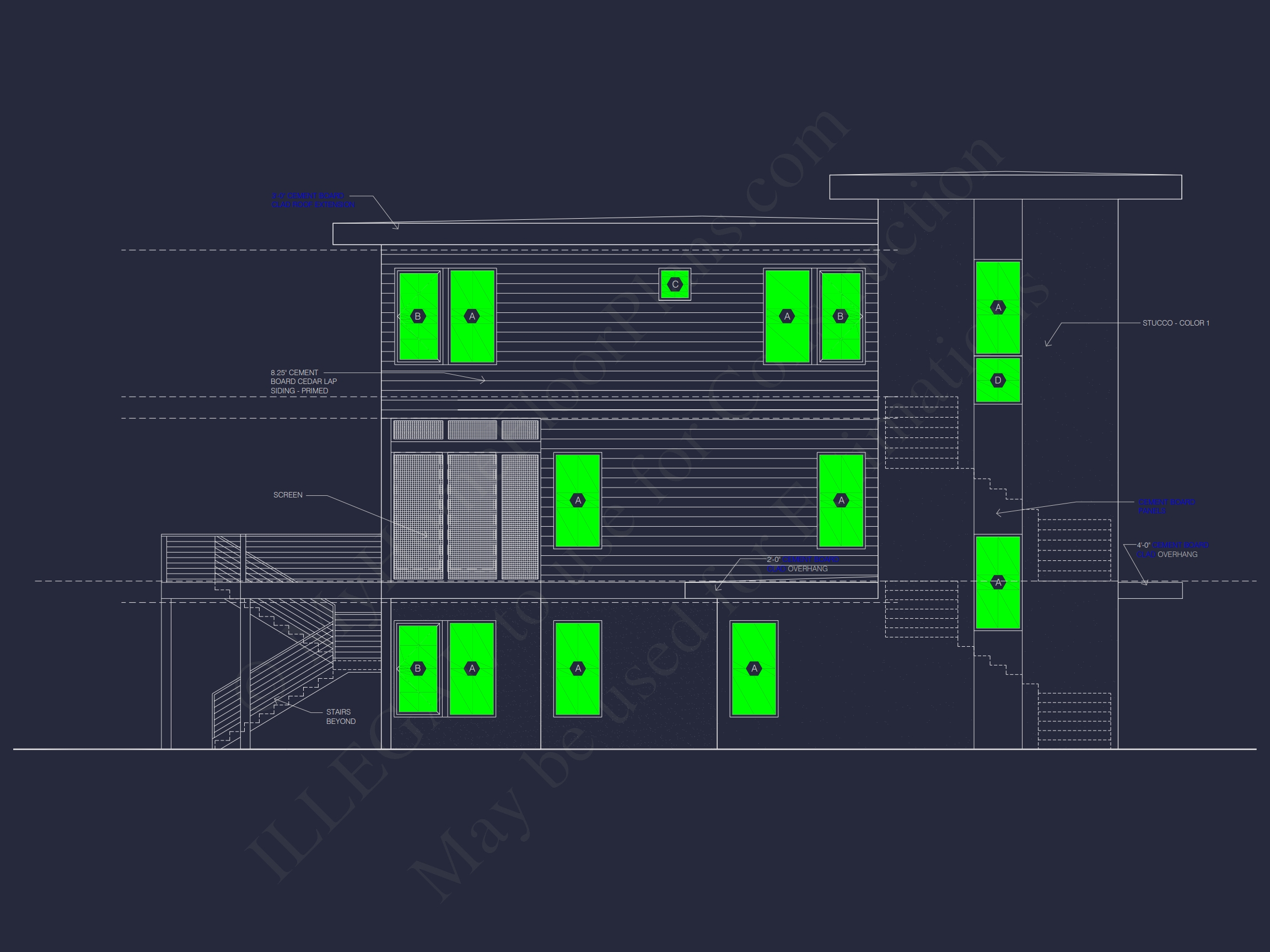 Modern Home Designs: 3-Story Floor Plan with CAD Blueprint