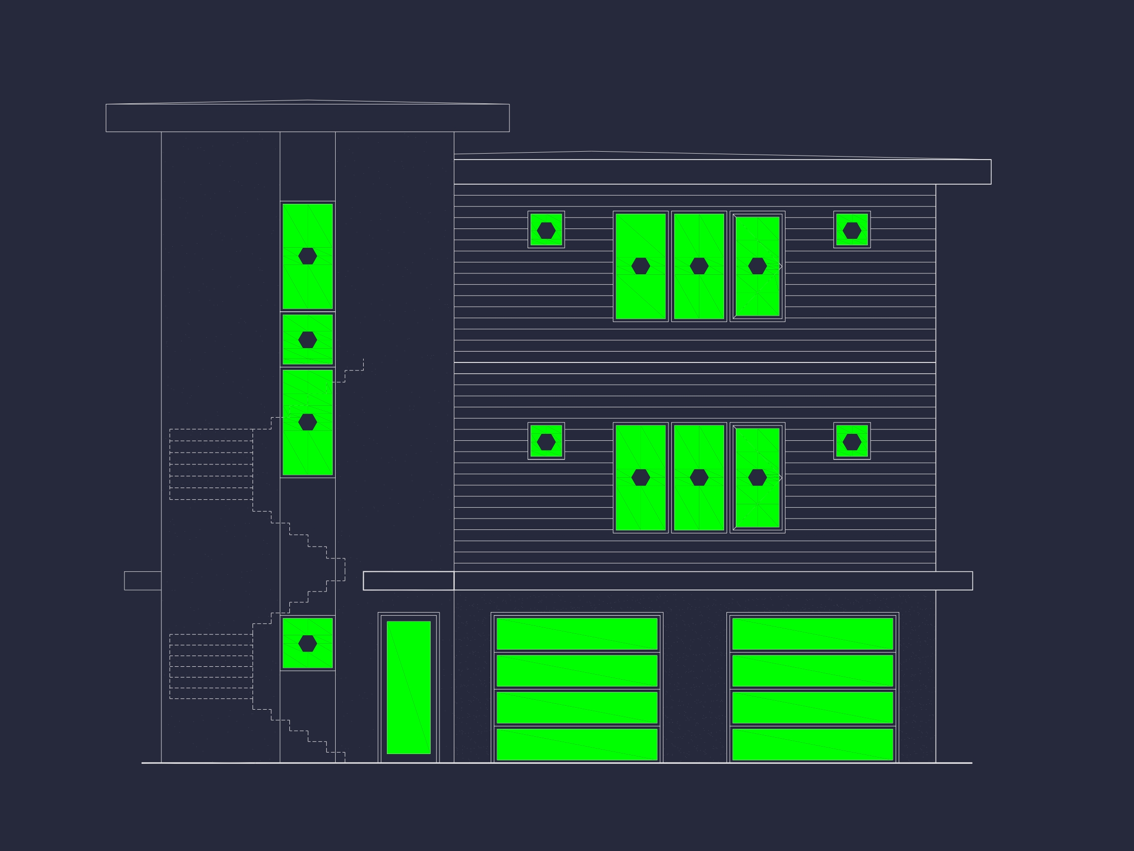 Modern Home Designs: 3-Story Floor Plan with CAD Blueprint