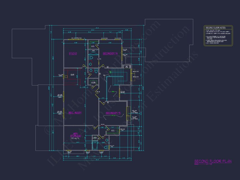 Modern house Floor Plan Blueprint: CAD Architecture Designs