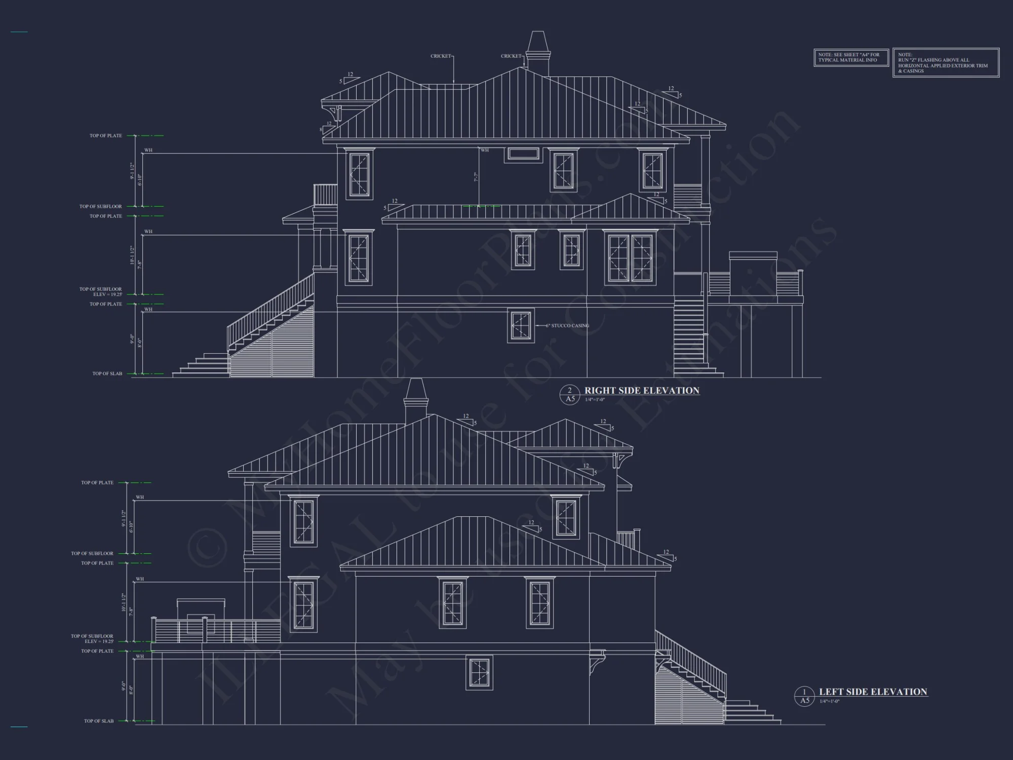 Modern house Floor Plan Blueprint with CAD Architecture