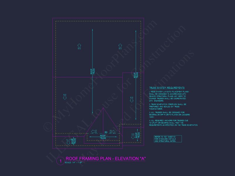 Modern house Floor Plan: CAD Architecture and Elegant Blueprint