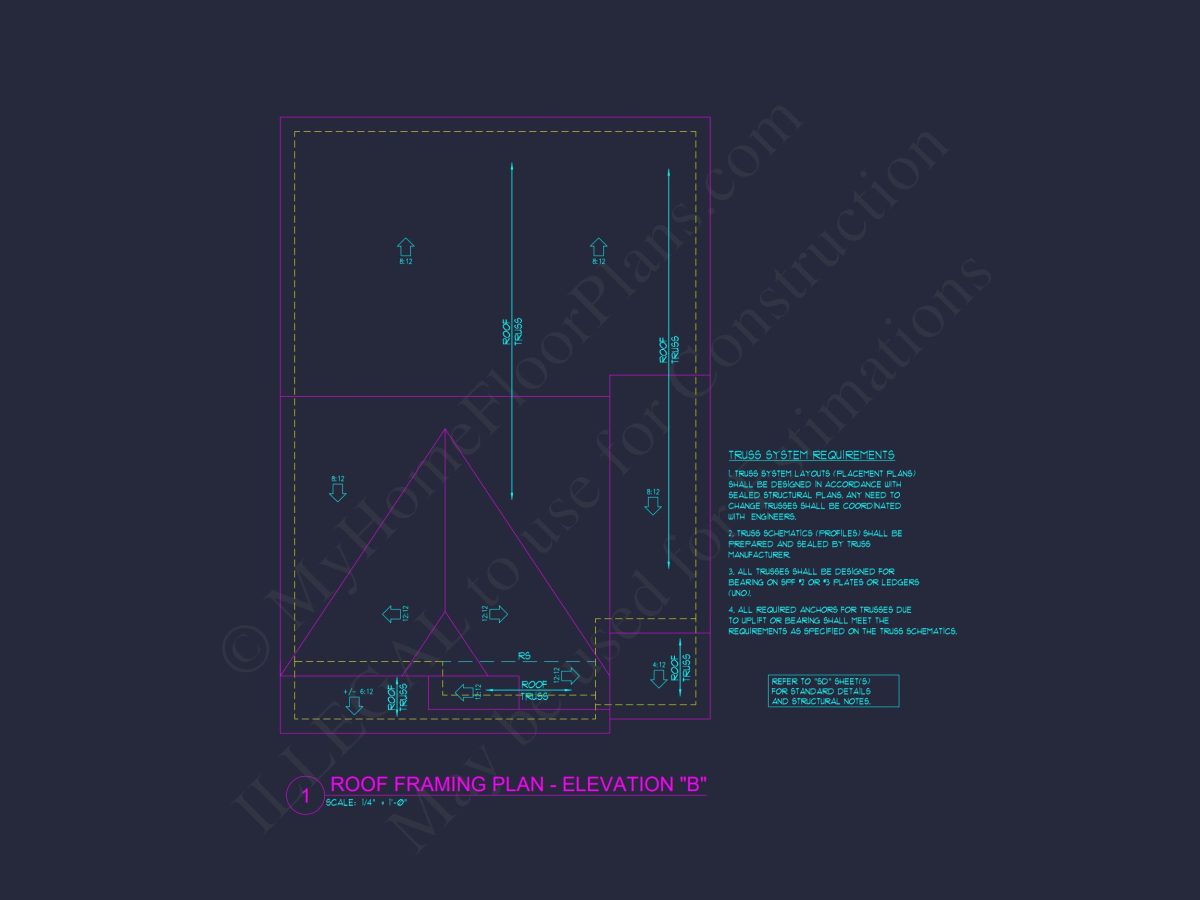 Modern house Floor Plan: CAD Architecture and Elegant Blueprint