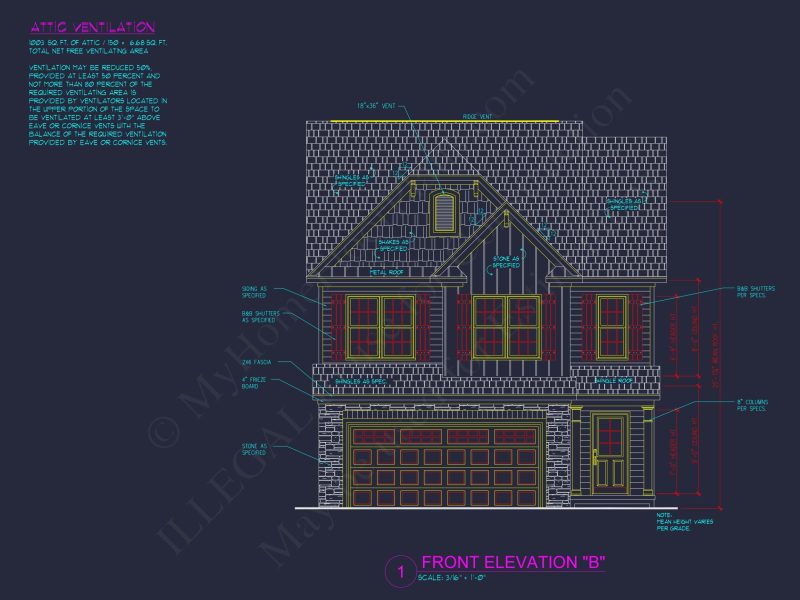 Modern house Floor Plan: CAD Architecture and Elegant Blueprint