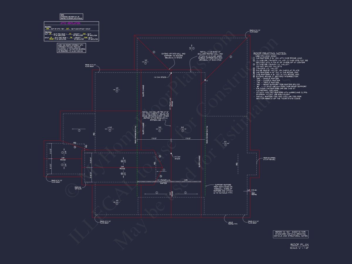 Modern house Floor Plan: Custom Blueprint with 1.5 Stories