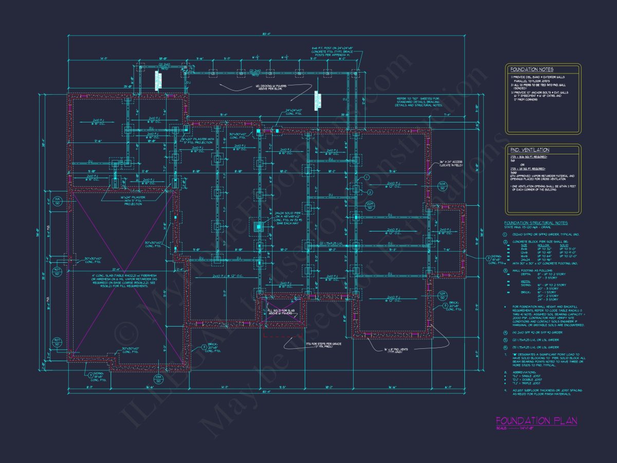 Modern house Floor Plan with 2 Floors, 5 Beds, and Open Layout