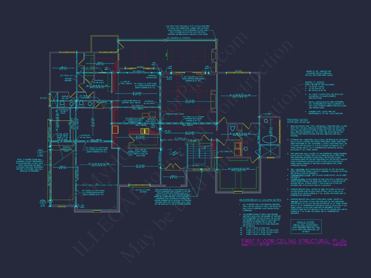 Modern house Floor Plan with 2 Floors, 5 Beds, and Open Layout